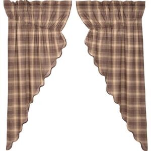 VHC Brands  Dawson‎ Star Prairie Swag Lined Curtain 36x36x18"